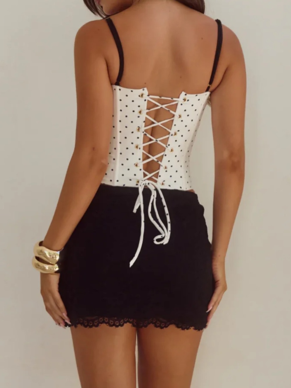 Runaway the label Valerie Lace Mini Skirt - Picture 2 of 4